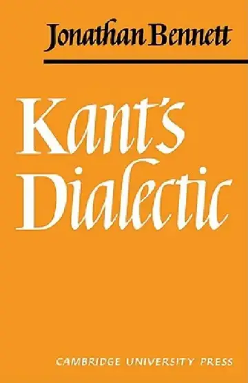 Cover of Kants Dialectic