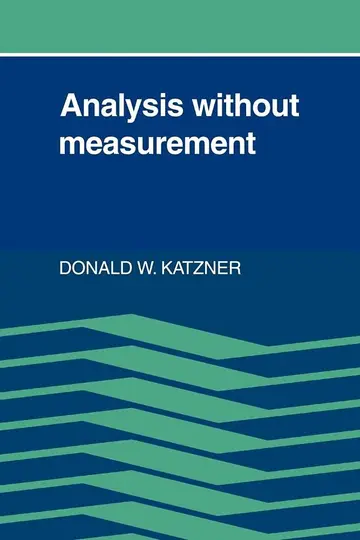 Cover of Analysis Without Measurement