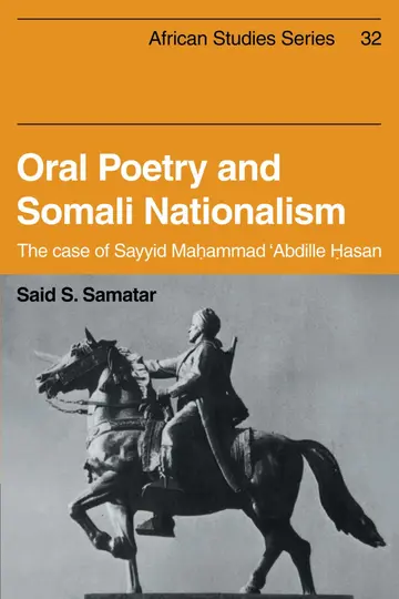 Cover of Oral Poetry and Somali Nationalism