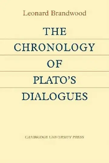 Cover of The Chronology of Plato's Dialogues