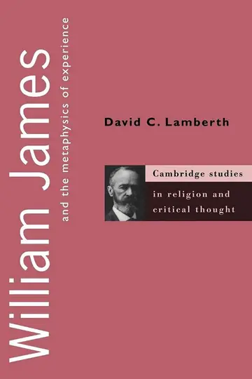 Cover of William James and the Metaphysics of Experience