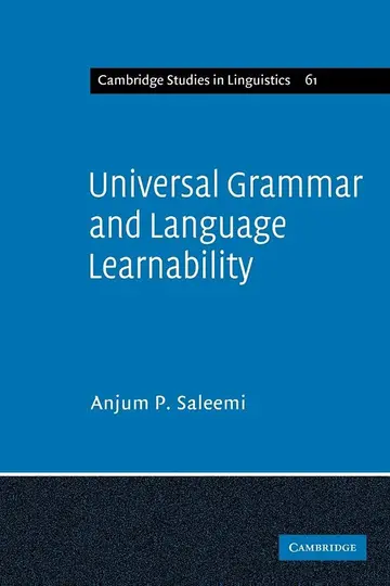 Cover of Universal Grammar and Language Learnability