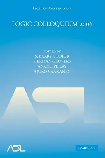 Cover of Logic Colloquium 2006