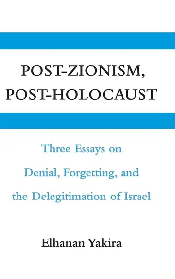 Cover of Post-Zionism, Post-Holocaust