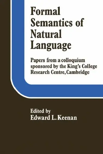 Cover of Formal Semantics of Natural Language