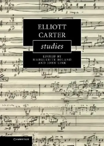 Cover of Elliott Carter Studies