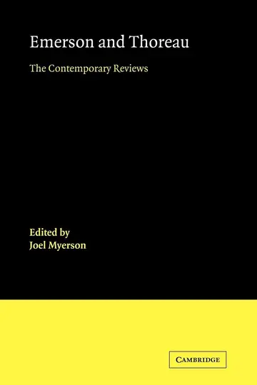 Cover of Emerson and Thoreau