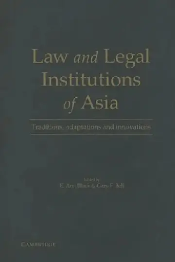 Cover of Law and Legal Institutions of Asia