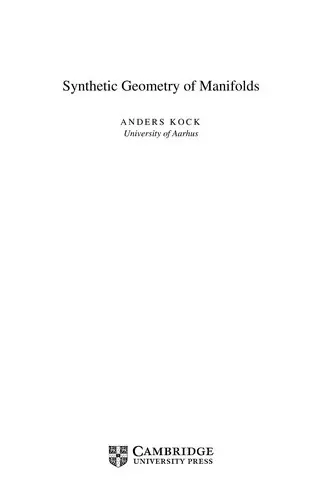 Cover of Synthetic Geometry of Manifolds