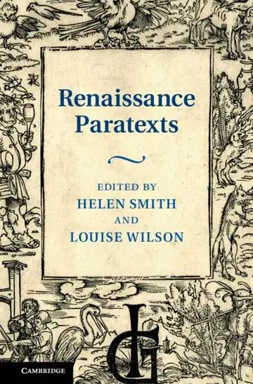 Cover of Renaissance Paratexts