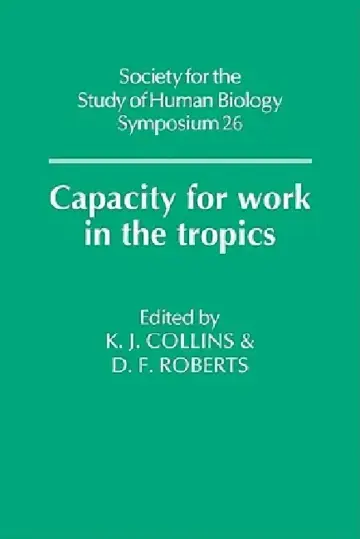 Cover of Capacity for Work in the Tropics