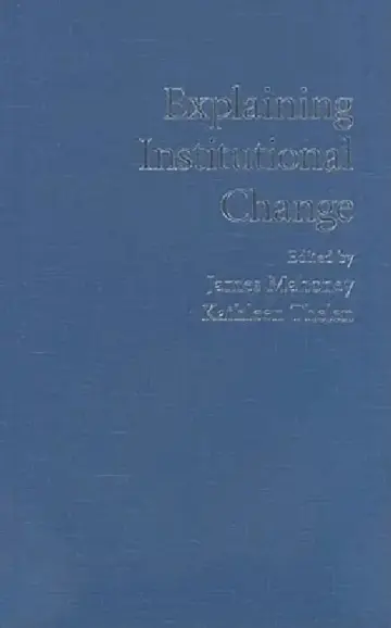 Cover of Explaining Institutional Change