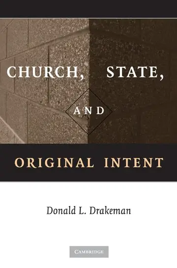 Cover of Church, State, and Original Intent