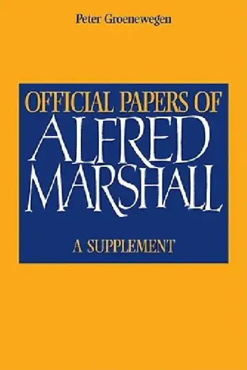 Cover of Official Papers of Alfred Marshall