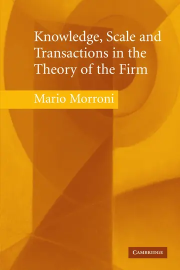 Cover of Knowledge, Scale and Transactions in the Theory of the Firm