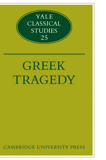 Cover of Greek Tragedy