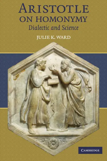 Cover of Aristotle on Homonymy