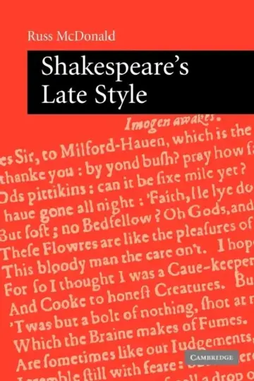 Cover of Shakespeare's Late Style