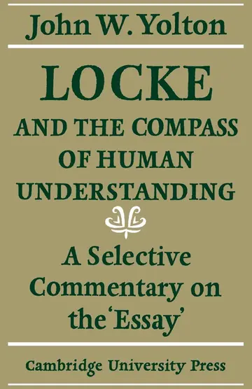 Cover of Locke and the Compass of Human Understanding