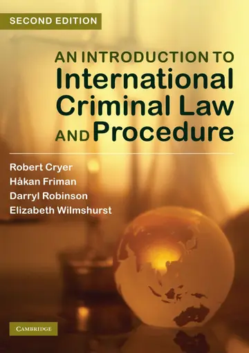 Cover of An Introduction to International Criminal Law and Procedure