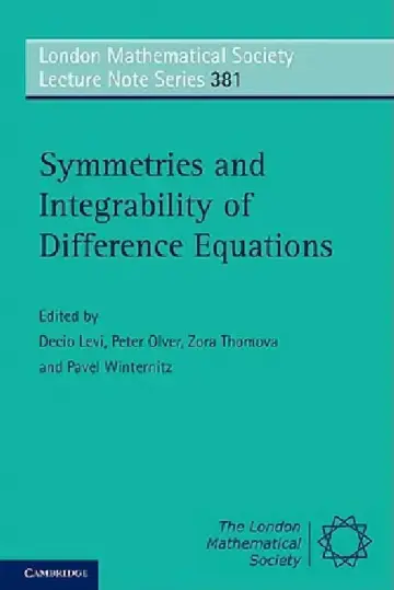 Cover of Symmetries and Integrability of Difference Equations
