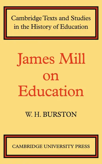 Cover of James Mill on Education