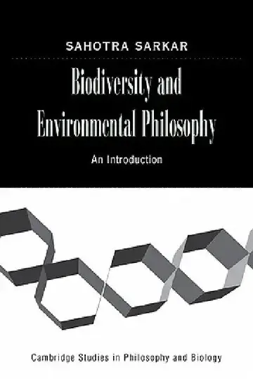 Cover of Biodiversity and Environmental Philosophy