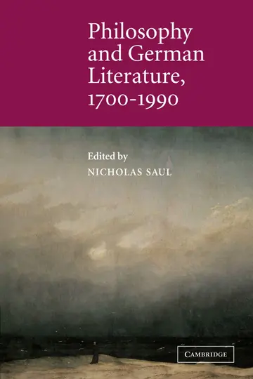 Cover of Philosophy and German Literature, 1700–1990