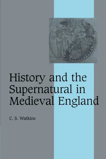 Cover of History and the Supernatural in Medieval England