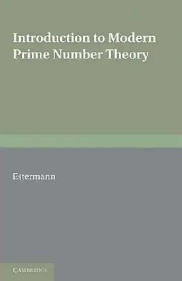 Cover of Introduction to Modern Prime Number Theory
