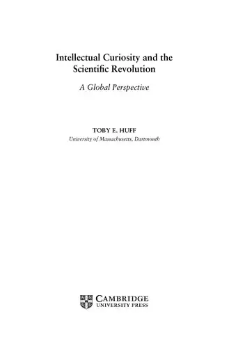 Cover of Intellectual curiosity and the Scientific Revolution