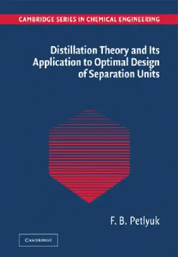 Cover of Distillation Theory and Its Application to Optimal Design of Separation Units