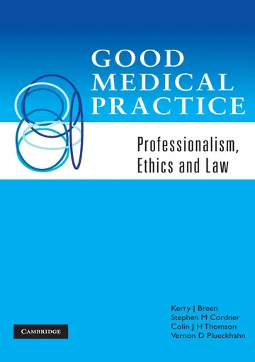 Cover of Good Medical Practice