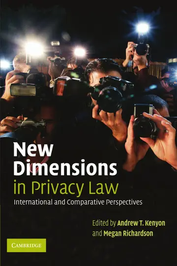 Cover of New Dimensions in Privacy Law
