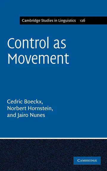 Cover of Control as Movement
