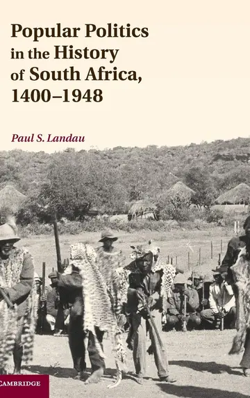 Cover of Popular Politics in the History of South Africa, 1400–1948