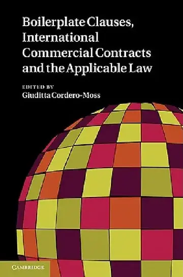 Cover of Boilerplate Clauses, International Commercial Contracts and the Applicable Law