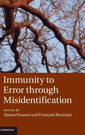 Cover of Immunity to Error through Misidentification