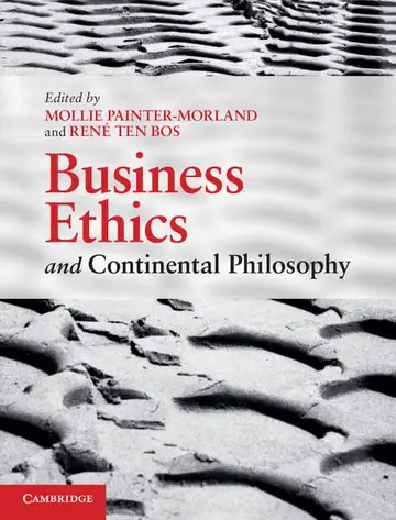 Cover of Business Ethics and Continental Philosophy