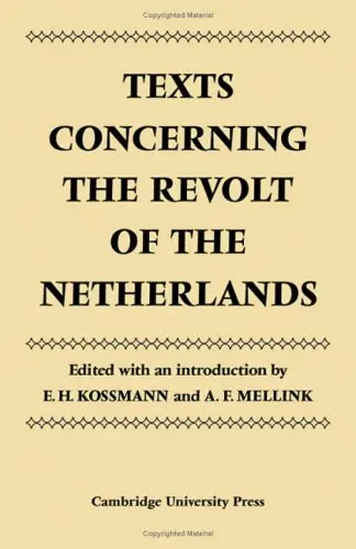 Cover of Texts Concerning the Revolt of the Netherlands