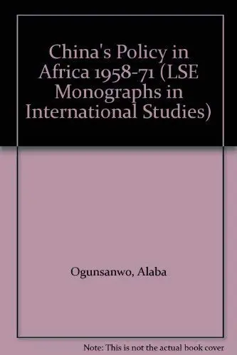 Cover of China's Policy in Africa 1958–71