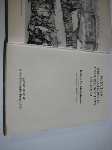 Cover of Popular Recreations in English Society 1700–1850