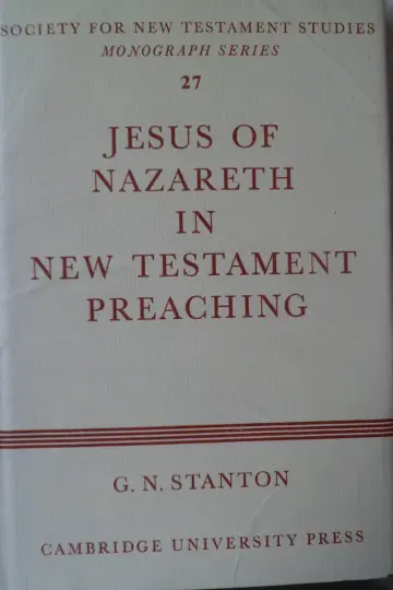Cover of Jesus of Nazareth in New Testament Preaching