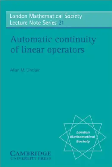 Cover of Automatic Continuity of Linear Operators