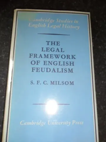 Cover of The Legal Framework of English Feudalism