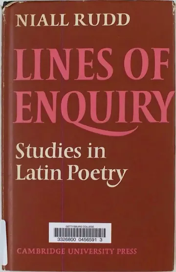Cover of Lines of Enquiry