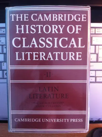 Cover of The Cambridge History of Classical Literature