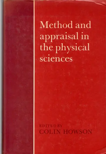 Cover of Method and Appraisal in the Physical Sciences