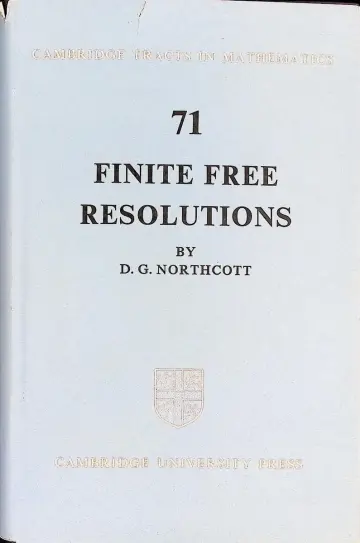 Cover of Finite Free Resolutions