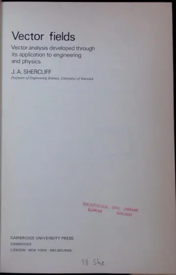 Cover of Vector Fields